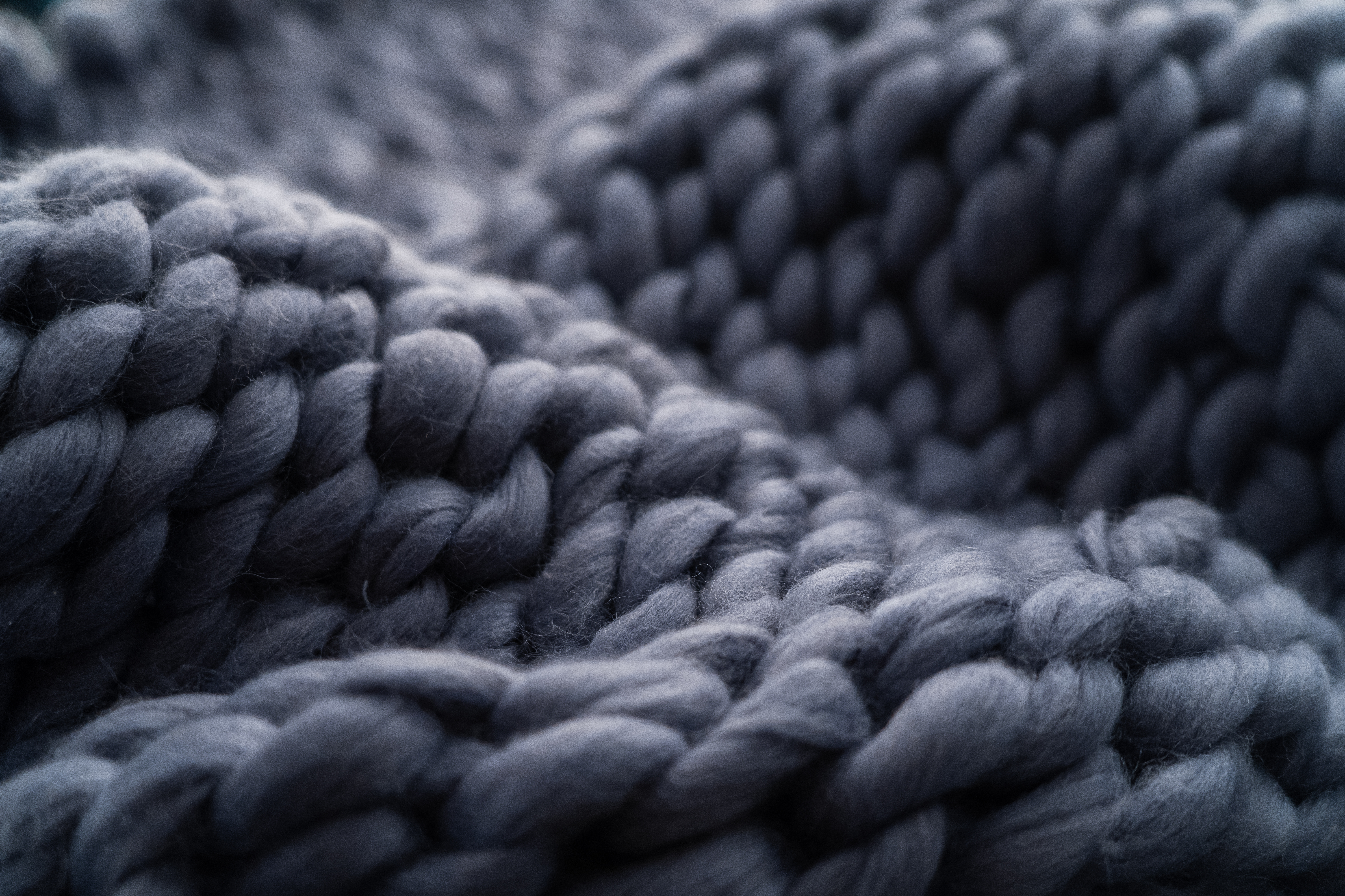 Blue wool fabric