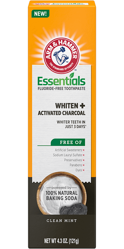 Essentials Whiten + Activated Charcoal Fluoride-Free Toothpaste