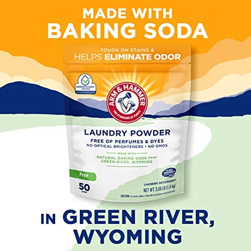 Powder laundry detergent.