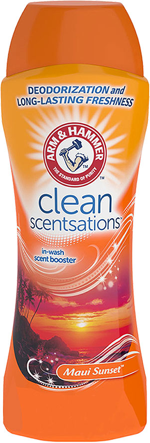 Intensificador de aroma para el lavado ARM & HAMMER Clean Sensations, con aroma Maui Sunset Intensificador de aroma para el lavado ARM & HAMMER Clean Sensations, con aroma Maui Sunset