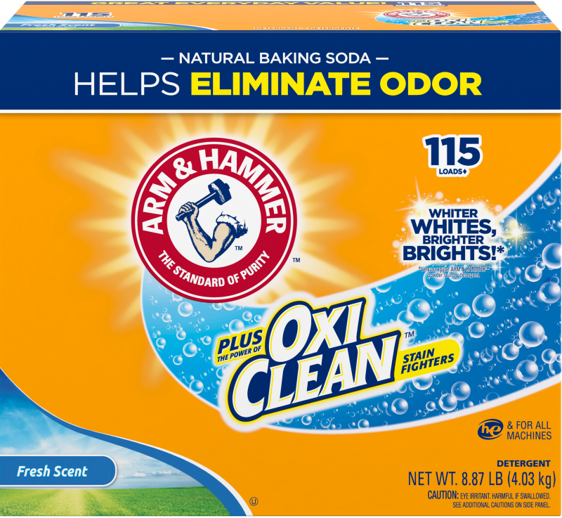 236115 WL ArmHammer Plus the Power of OxiClean Stain Fighters Powder Detergent Fresh Scent