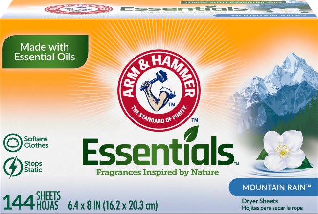 Essentials™ Dryer Sheets, Mountain Rain Essentials™ Dryer Sheets, Mountain Rain