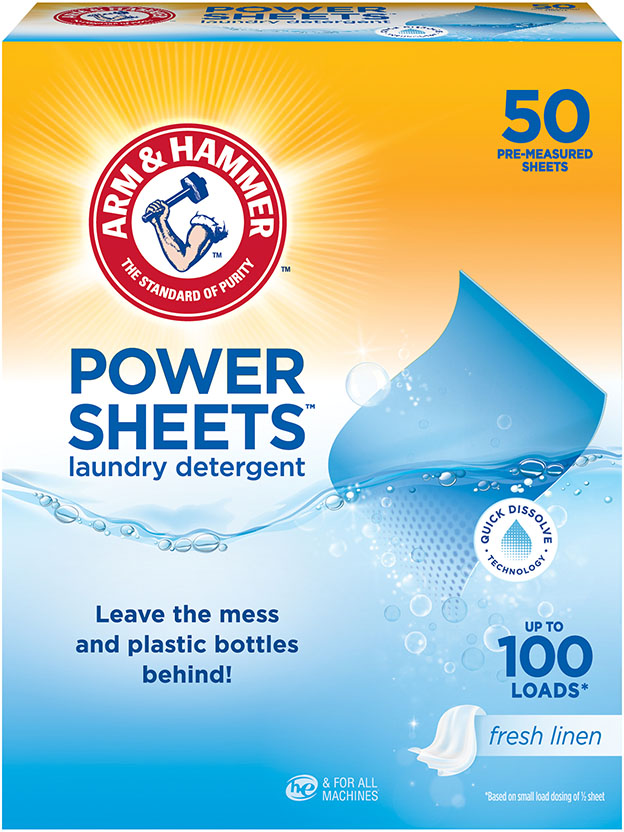 Power Sheets Laundry Detergent, Fresh Linen