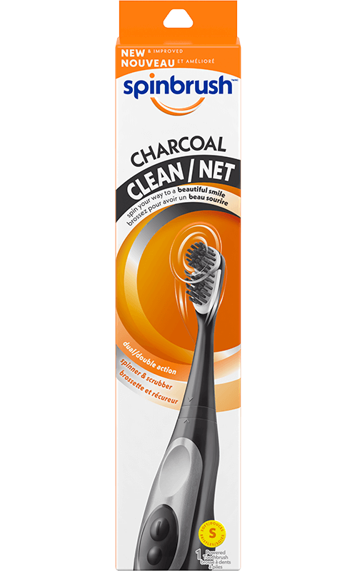 Spinbrush<sup>MC</sup> CHARCOAL NET Spinbrush<sup>MC</sup> CHARCOAL NET